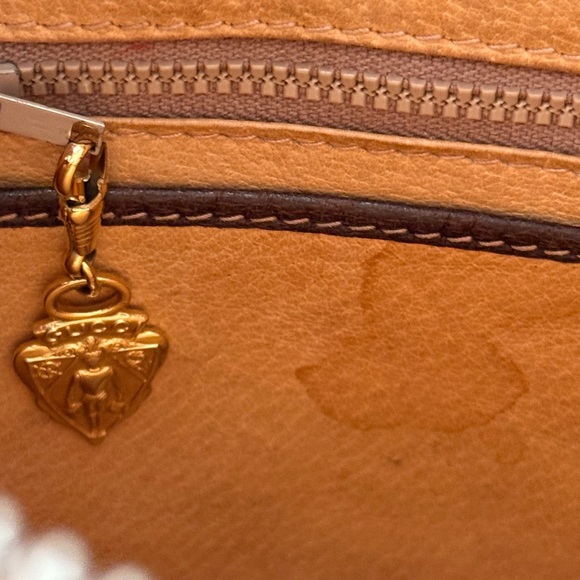 1970s Authentic Gucci Canvas Brown Monogram Shoulder Bag - Picture 8 of 16